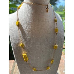 Kate Spade Scatter Station Yellow Jewel Necklace